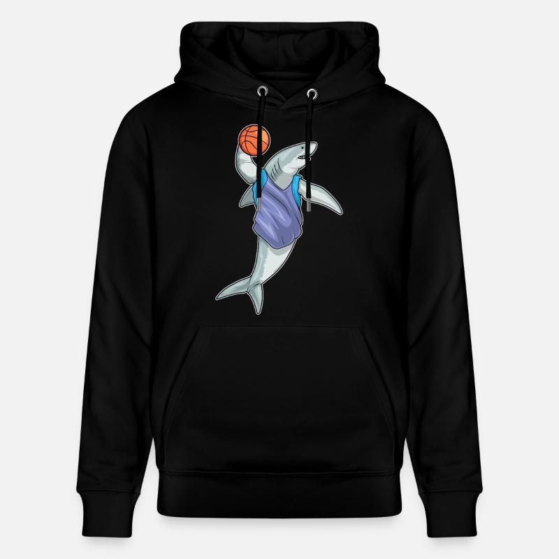 Requin Basketteur Basketteur - Sweat à capuche bio CRUISER Stanley/Stella Unisexe - noir