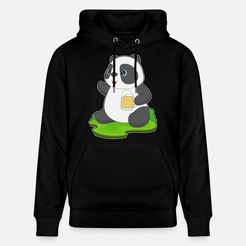 Panda Bier - Stanley/Stella Unisex Bio-Hoodie CRUISER - Schwarz