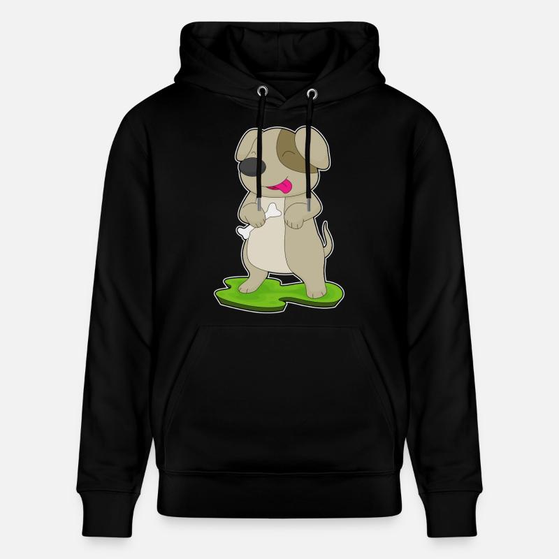 Hund Knochen - Stanley/Stella Unisex Bio-Hoodie CRUISER  - Schwarz