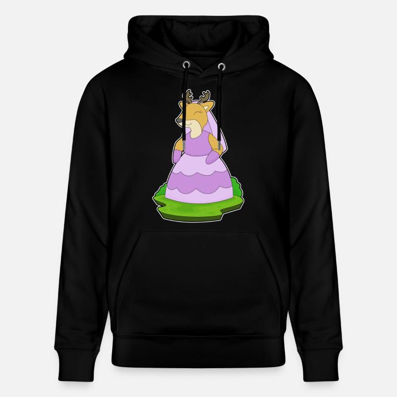 Cerf Voile de mariée Mariage - Sweat à capuche bio CRUISER Stanley/Stella Unisexe - noir