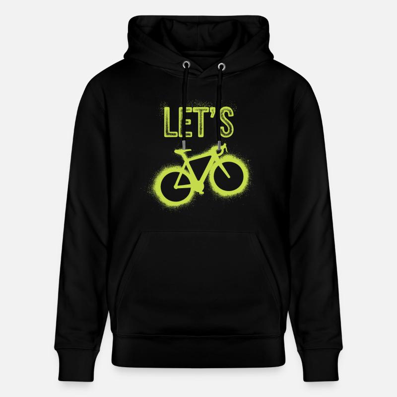 Let’s Ride – Vélo néon - Sweat à capuche bio CRUISER Stanley/Stella Unisexe - noir