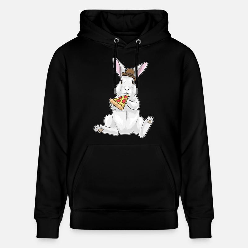 Pizza lapin - Sweat à capuche bio CRUISER Stanley/Stella Unisexe - noir