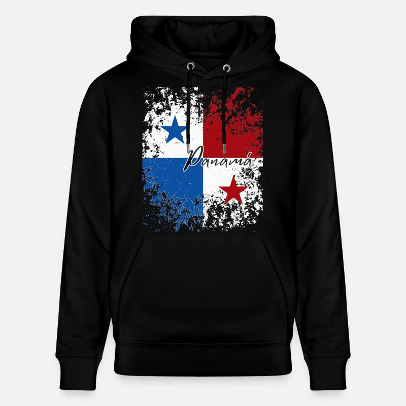 Fierté panaméenne, drapeau panaméen - Sweat à capuche bio CRUISER Stanley/Stella Unisexe - noir