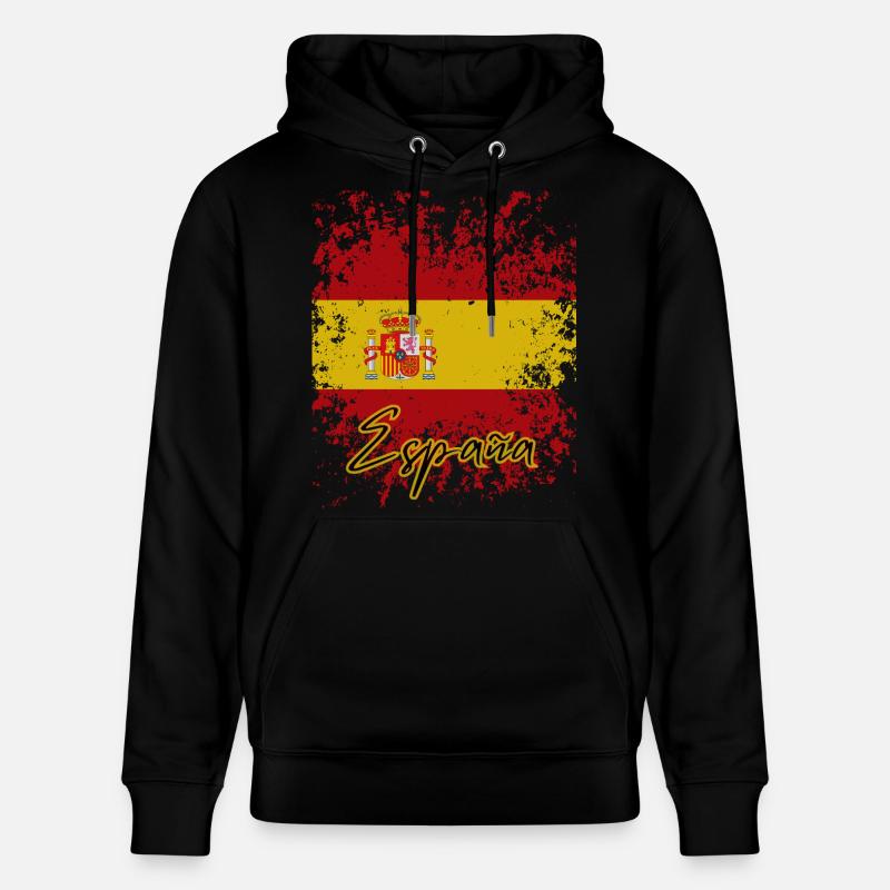 Fierté espagnole, drapeau de l’Espagne - Sweat à capuche bio CRUISER Stanley/Stella Unisexe - noir
