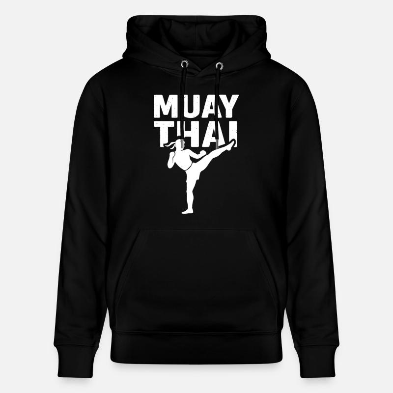 Muay Thai Fighter - Stanley/Stella Unisex Bio-Hoodie CRUISER - Schwarz