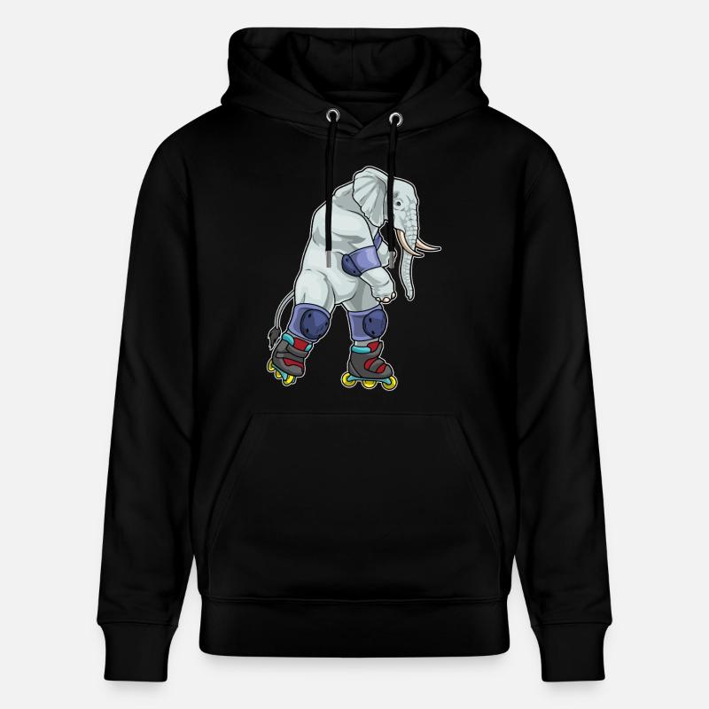 Elefant Inline skating Inline skates - Stanley/Stella CRUISER Unisex Organic Hoodie - black