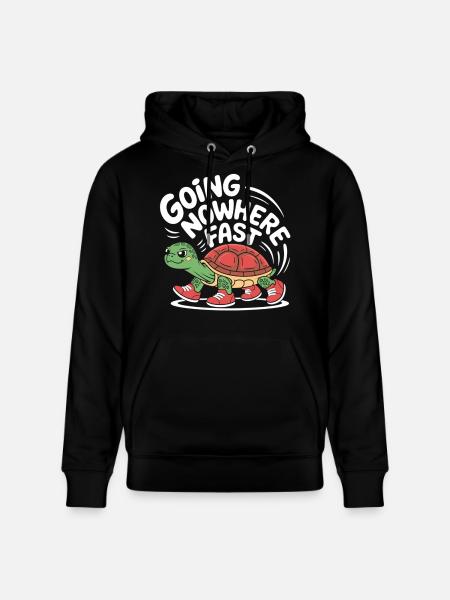 Turtle pace in style - Stanley/Stella CRUISER Unisex Organic Hoodie - black