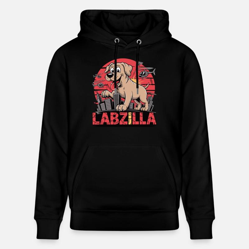 Labzilla – Der gute Junge im Großstadteinsatz - Stanley/Stella Unisex Bio-Hoodie CRUISER  - Schwarz