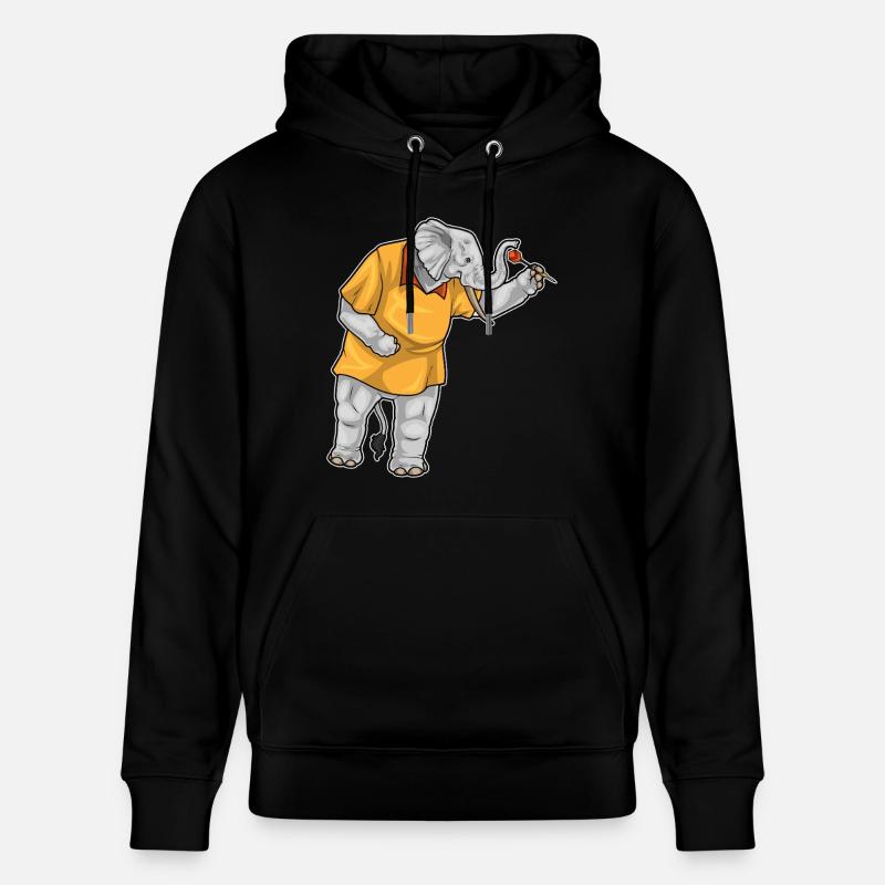 Fléchette éléphant Fléchette - Sweat à capuche bio CRUISER Stanley/Stella Unisexe - noir