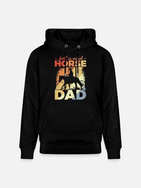Cool Horse Dad - Stanley/Stella Unisex Bio-Hoodie CRUISER - Schwarz