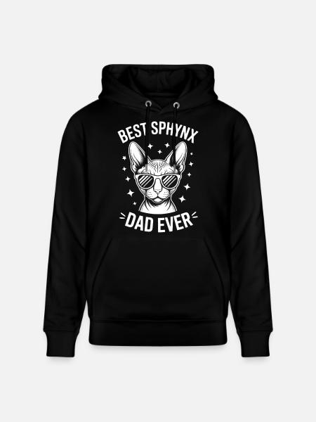Sphynx kat zeggen grappig Sphynx kat cadeau - Stanley/Stella Uniseks bio-hoodie CRUISER  - zwart