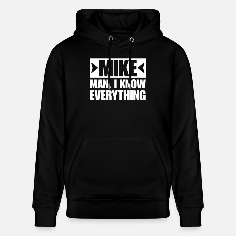 MIKE MEC : JE SAIS TOUT - Sweat à capuche bio CRUISER Stanley/Stella Unisexe - noir