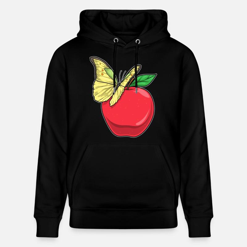 Papillon Pomme Fruit - Sweat à capuche bio CRUISER Stanley/Stella Unisexe - noir