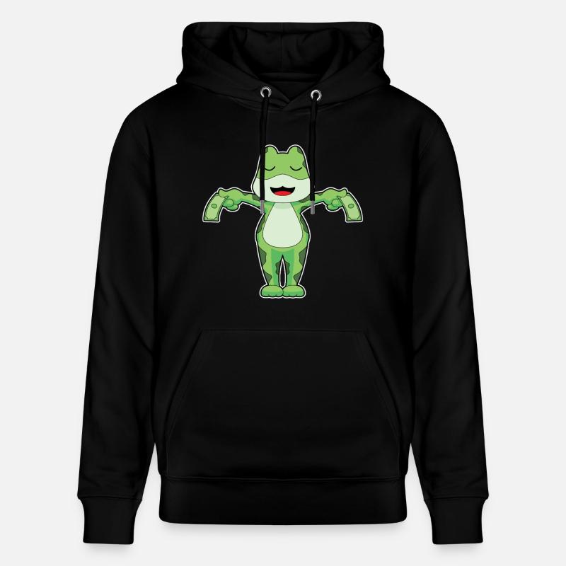 Frosch Banknote - Stanley/Stella Unisex Bio-Hoodie CRUISER - Schwarz