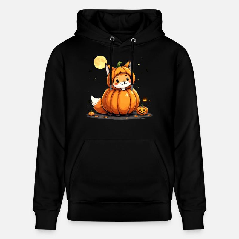 Pumpkin Fox Haunt youpi ! - Sweat à capuche bio CRUISER Stanley/Stella Unisexe - noir