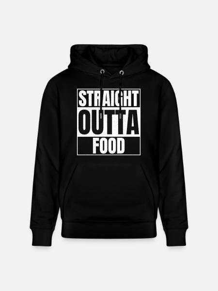 STRAIGHT OUTTA Food - Stanley/Stella Unisex Bio-Hoodie CRUISER - Schwarz