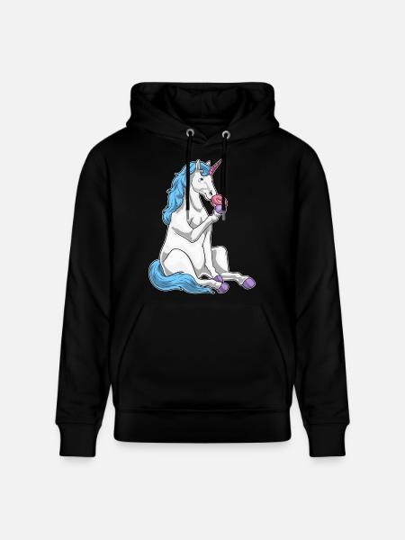 Beignet licorne - Sweat à capuche bio CRUISER Stanley/Stella Unisexe - noir