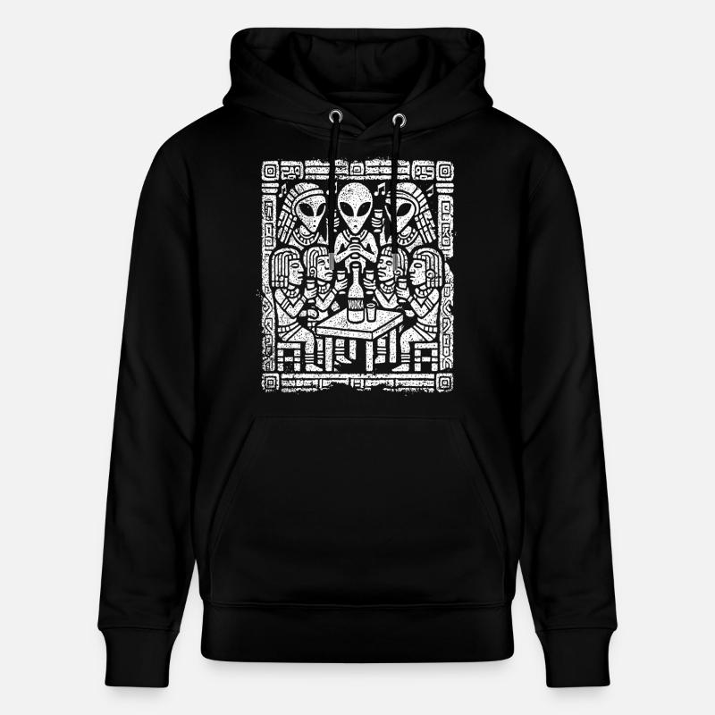 Scène culinaire extraterrestre extraterrestre - Sweat à capuche bio CRUISER Stanley/Stella Unisexe - noir