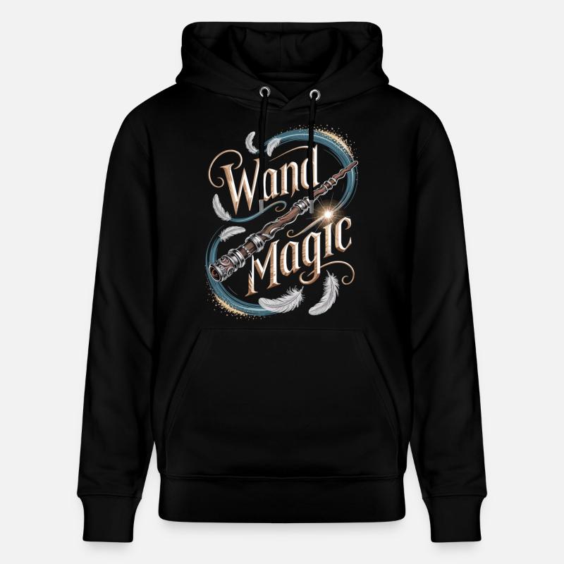 Conception de baguette magique murale - Sweat à capuche bio CRUISER Stanley/Stella Unisexe - noir