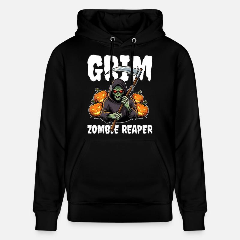 GRIM ZOMBIE REAPER - ZOMBIE HALLOWEEN - Sweat à capuche bio CRUISER Stanley/Stella Unisexe - noir