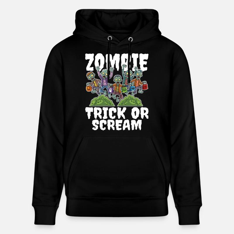 GRIM ZOMBIE REAPER - ZOMBIE HALLOWEEN - Sweat à capuche bio CRUISER Stanley/Stella Unisexe - noir