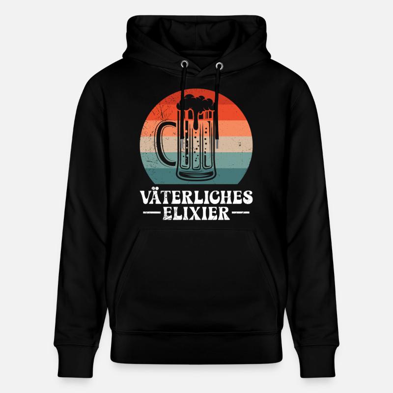 Vaterschaft VÄTERLICHES ELIXIER Lustiges - Stanley/Stella Unisex Bio-Hoodie CRUISER  - Schwarz