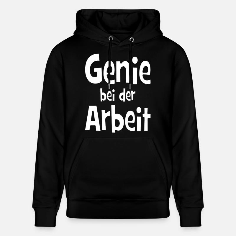 Génie au travail - bureau - emploi - travail - Sweat à capuche bio CRUISER Stanley/Stella Unisexe - noir