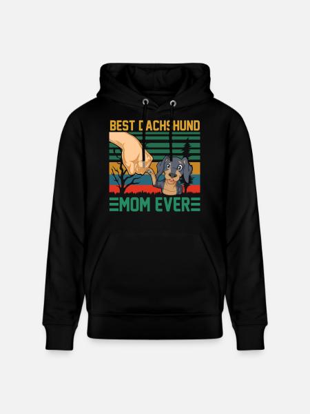 Beste Dackelmutter aller Zeiten - Stanley/Stella Unisex Bio-Hoodie CRUISER - Schwarz
