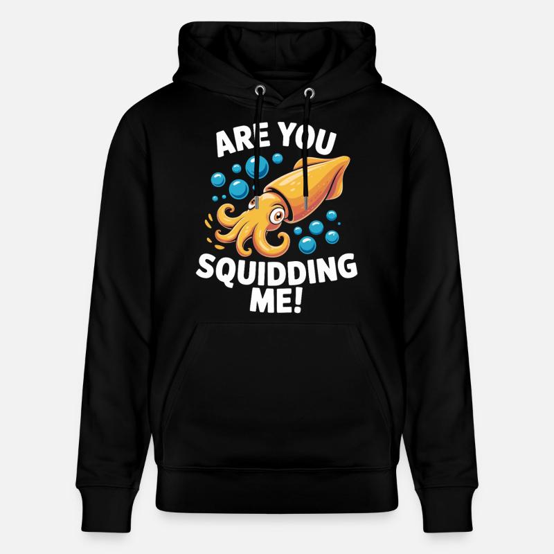 Design marin ludique avec pieuvre - Sweat à capuche bio CRUISER Stanley/Stella Unisexe - noir