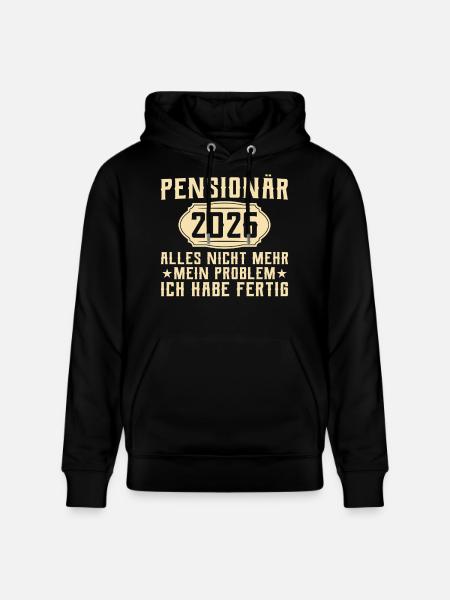 Retraité 2026 - Adieu collègue - Sweat à capuche bio CRUISER Stanley/Stella Unisexe - noir