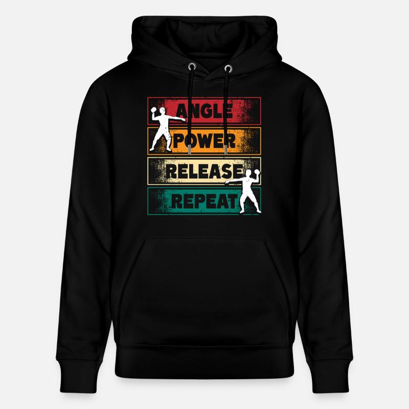 Kugelstoßen Kugelstoß Angle Power Release - Stanley/Stella Unisex Bio-Hoodie CRUISER  - Schwarz