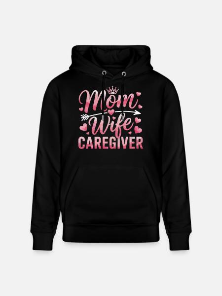 Mutter Tochter Herz Motiv - Stanley/Stella Unisex Bio-Hoodie CRUISER  - Schwarz
