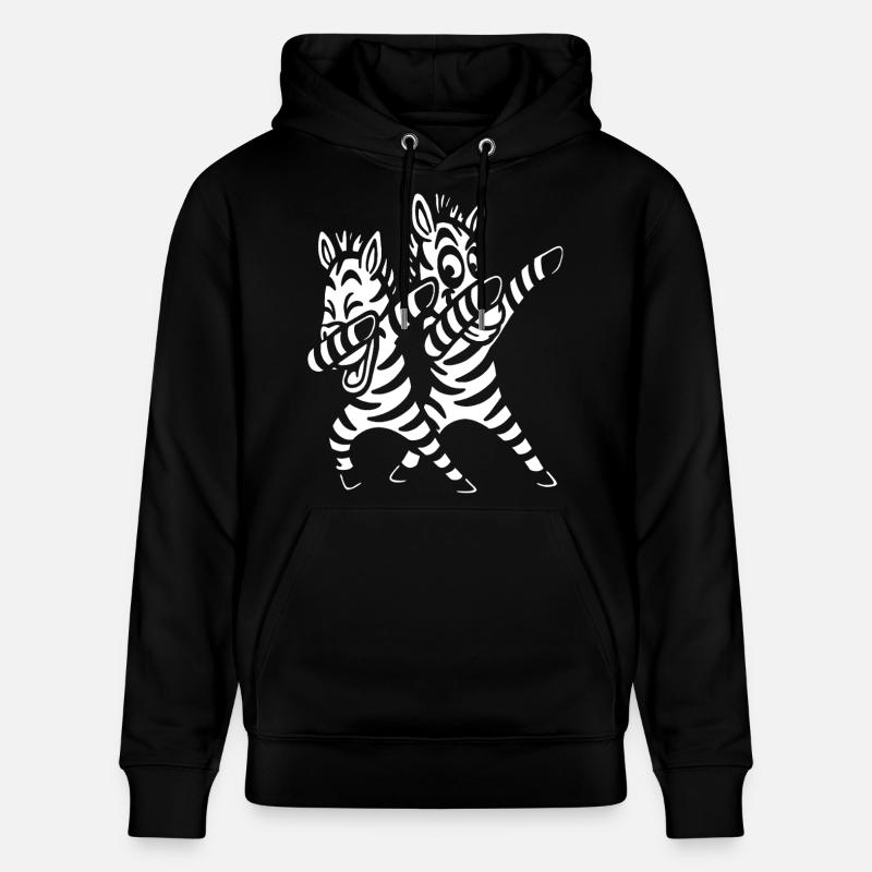 Dabbing Zèbres Dansant - Sweat à capuche bio CRUISER Stanley/Stella Unisexe - noir