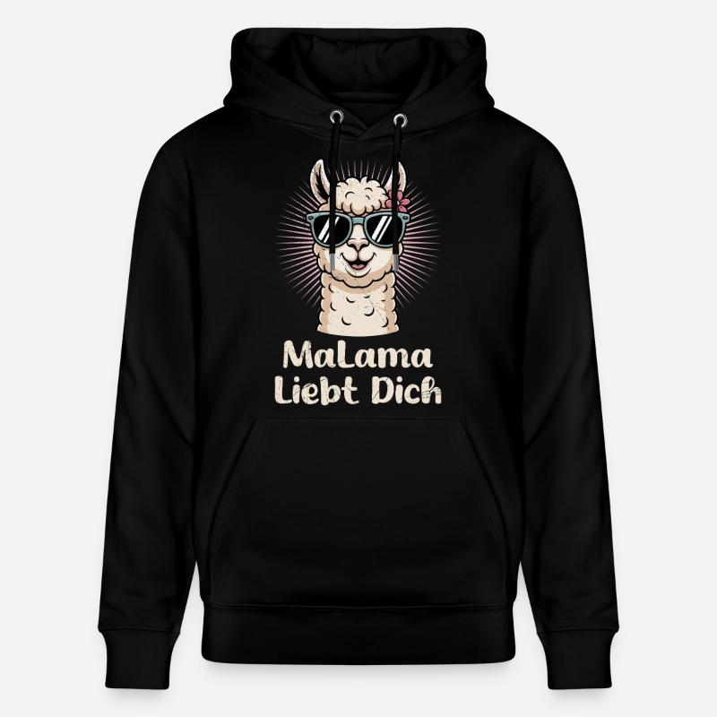 Bientôt maman MALAMA T'AIME Drôle - Sweat à capuche bio CRUISER Stanley/Stella Unisexe - noir