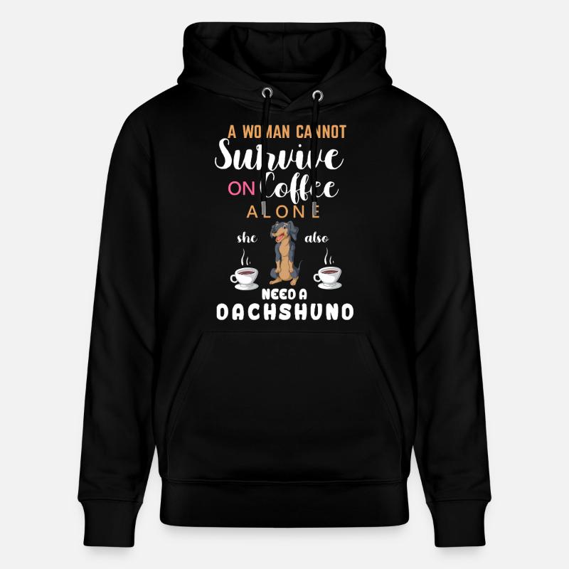 Lecture Et Teckel Pour Les Femmes - Sweat à capuche bio CRUISER Stanley/Stella Unisexe - noir