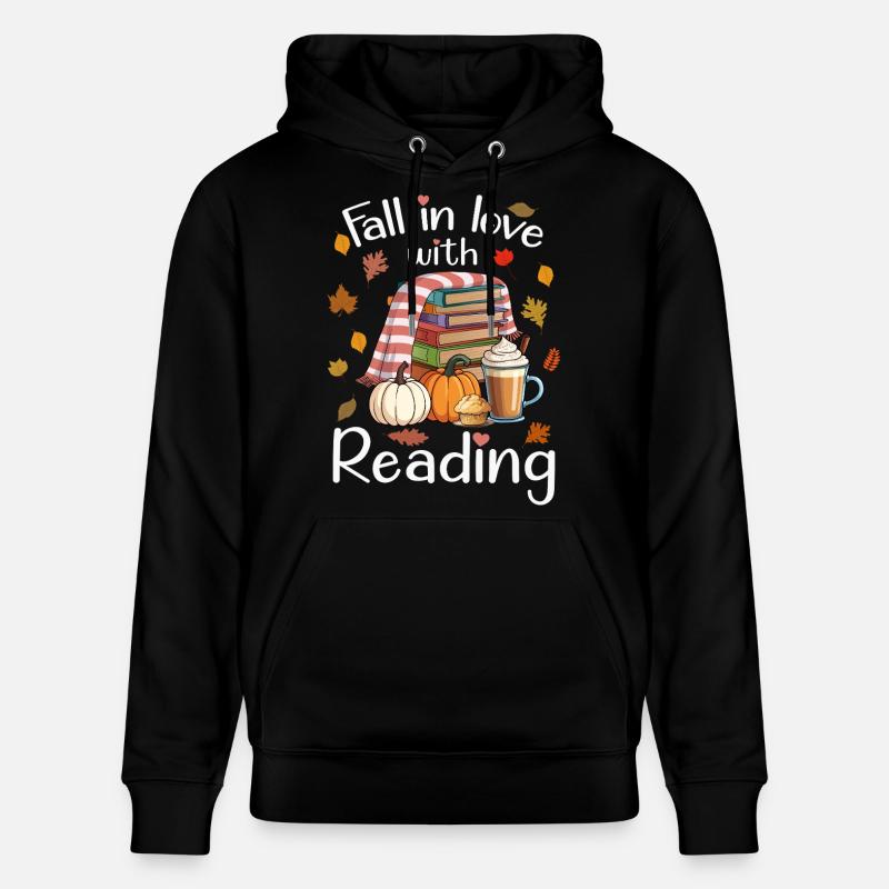 L’amour de la lecture à l’automne - Sweat à capuche bio CRUISER Stanley/Stella Unisexe - noir