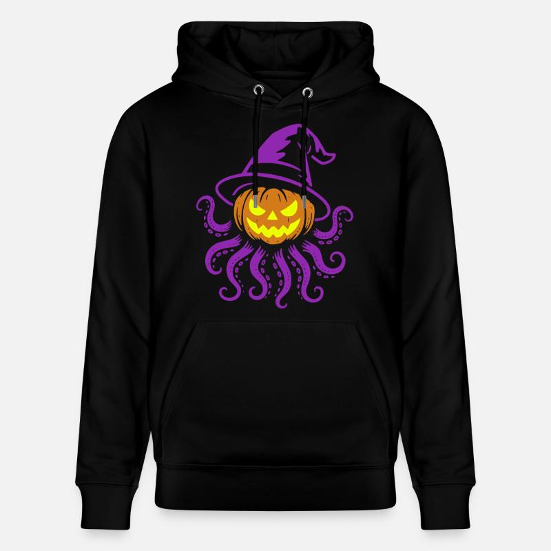 Octopumpkin - Citrouille effrayante avec des tentacules - Sweat à capuche bio CRUISER Stanley/Stella Unisexe - noir