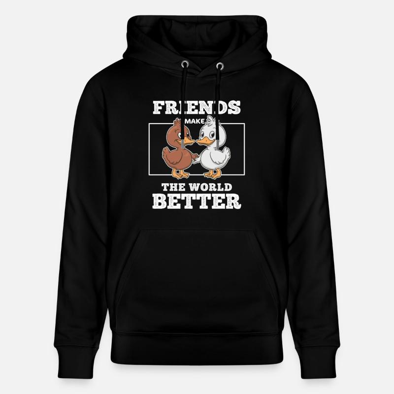 Idée Cadeau Pour Meilleurs Amis Canards Complice - Sweat à capuche bio CRUISER Stanley/Stella Unisexe - noir
