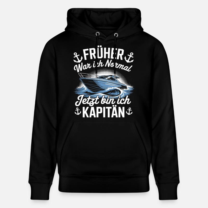 Capitaine - skipper - Sweat à capuche bio CRUISER Stanley/Stella Unisexe - noir