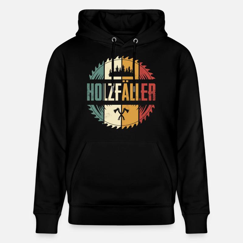 bûcheron - Sweat à capuche bio CRUISER Stanley/Stella Unisexe - noir