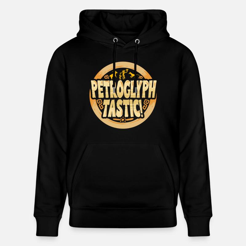 Pétroglyphes Tastic Petroglyphes Pictogrammes - Sweat à capuche bio CRUISER Stanley/Stella Unisexe - noir