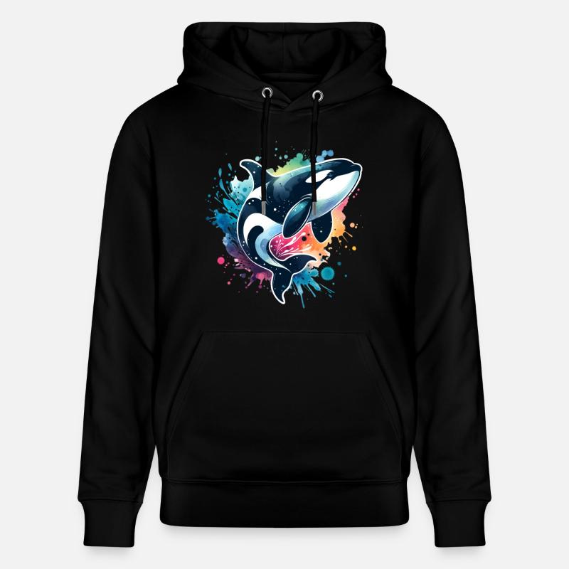 Orque Épaulard - Sweat à capuche bio CRUISER Stanley/Stella Unisexe - noir
