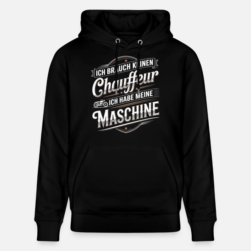 Machine au lieu d’un chauffeur - Sweat à capuche bio CRUISER Stanley/Stella Unisexe - noir
