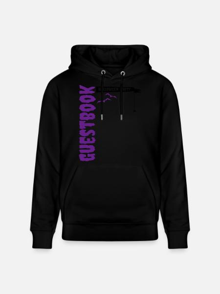 Guestbook Halloween Party - Stanley/Stella CRUISER Unisex Organic Hoodie - black