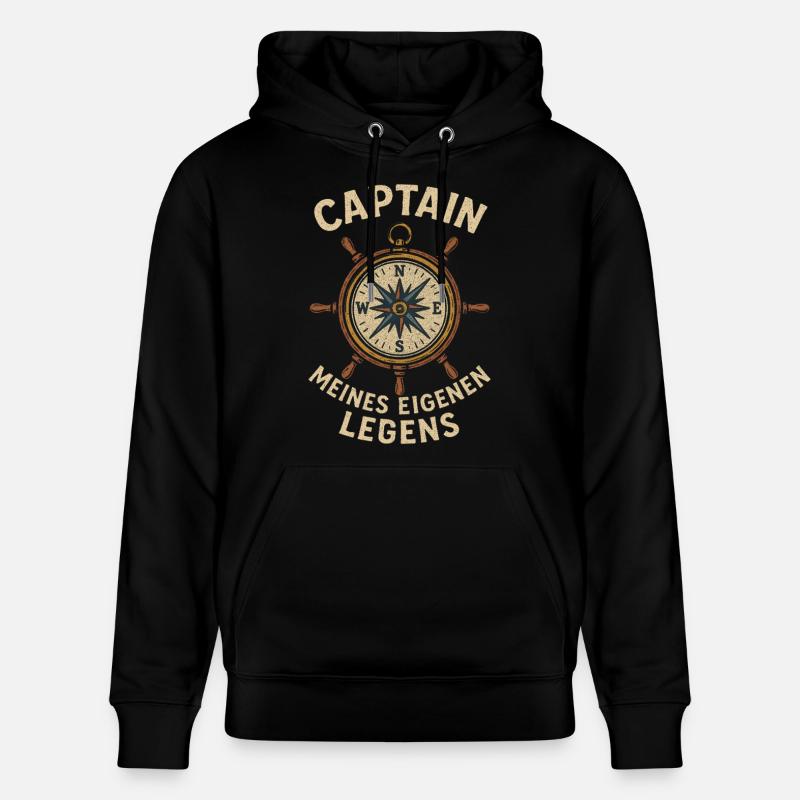 Capitaine Ma propre légende - Sweat à capuche bio CRUISER Stanley/Stella Unisexe - noir