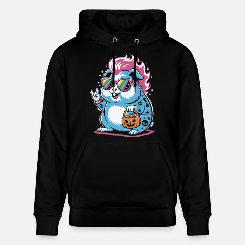 Punk Hamster Cochon d’Inde Halloween - Sweat à capuche bio CRUISER Stanley/Stella Unisexe - noir