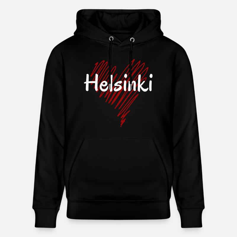 J’adore Helsinki, Helsinki, Finlande - Sweat à capuche bio CRUISER Stanley/Stella Unisexe - noir