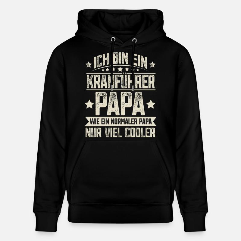 Papa grutier - Sweat à capuche bio CRUISER Stanley/Stella Unisexe - noir