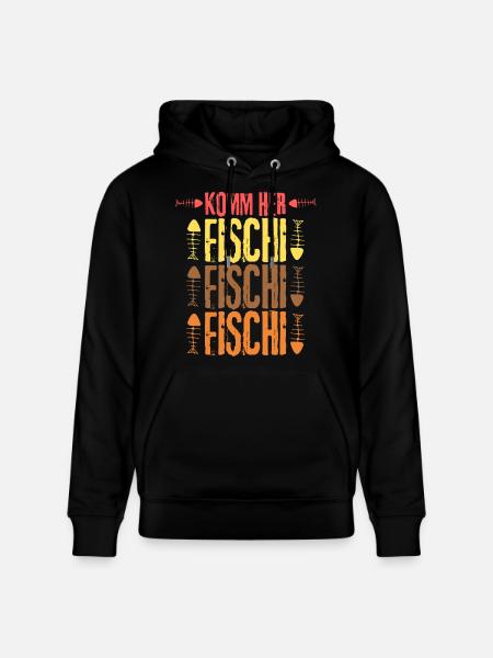 Come here Fischi Fischi Fischi Fischi - Stanley/Stella CRUISER Unisex Organic Hoodie - black