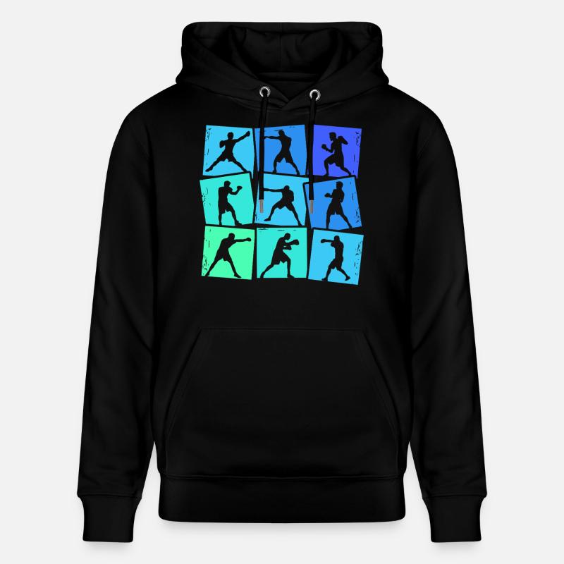 Boxer Boxe Enfants Hommes Garçons - Sweat à capuche bio CRUISER Stanley/Stella Unisexe - noir